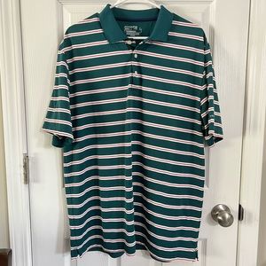 Golf shirt chaps dry fit stay dry polo stripe